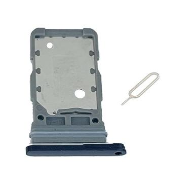 Imagem de UPONEW Para Samsung Galaxy S21 Ultra 5G SM-G998U SM-G998U Bandeja de cartão SIM SD Suporte de cartão SIM recipiente peça de reposição preta