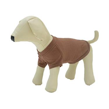 Imagem de Lovelonglong Roupas para animais de estimação fantasias para cães camisetas básicas em branco para cães pequenos café PP