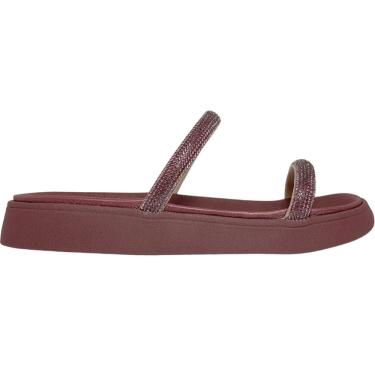 Imagem de Tamanco Papete Feminino Casual Tiras com Strass Moleca 5469.118