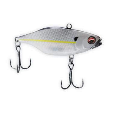 Imagem de U.S.A. BASS TACKLE Isca dura de acabamento premium M-Series Lipless Crankbait com ganchos de agudos do proprietário para pesca de robalo gigante largemouth Smallmouth (Chartreuse Shad, M-65)