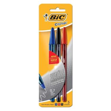 Imagem de BIC, Caneta Esferográfica Escrita Fina, Cristal Fina, 3 Cores