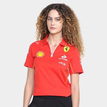 Imagem de Camisa Polo Juvenil Puma Scuderia Ferrari Feminina-Feminino