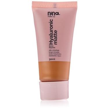 Imagem de Base Líquida Hyaluronic Matte cor 5,5 - Nina Makeup