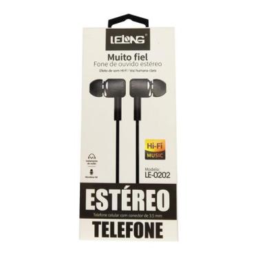 Imagem de Fone de Ouvido Com Microfone  Som Hi-Fi Voz Humana Clara - Lelong, Pre