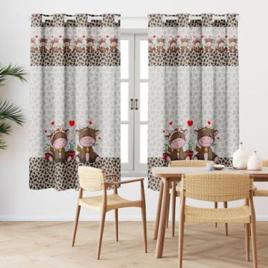 Imagem de Cortina De Cozinha 2,00 X 1,50 Modelos Modernos E Práticos (VAQUINHA ROMANTICA)