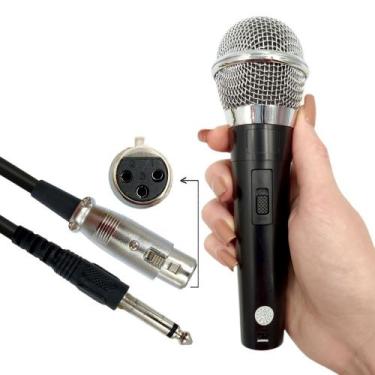 Imagem de Microfone Profissional Com Fio Dinâmico Preto - Kingleen, Microfone Co