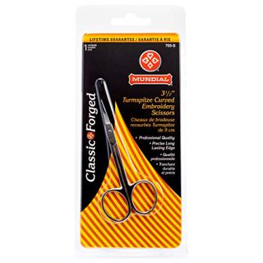 Imagem de Mundial 705-S Tesoura de bordado Turmspitze forjada de 8,8 cm, lâminas curvadas