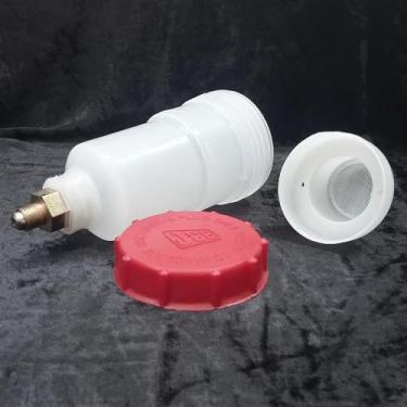 Imagem de JCB Peça de retroescavadeira - Reservatório de freio para retroescavadeiras JCB 1400B 1550B 1600B 1700B 214 215 216 217 3C 3CX (peça JCB nº 121/34400) para vários modelos JCB