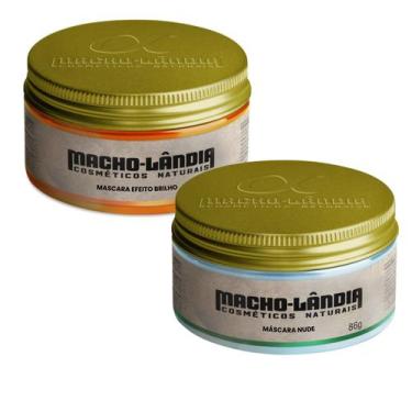 Imagem de Kit 2 Pomada Cabelo Efeito Brilho E Seco Macholândia 86g - Macho Lândi