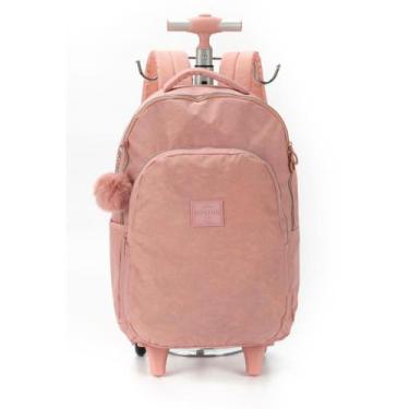 Imagem de Mochila com Rodinha UP4YOU Crinkle G Nude - Luxcel