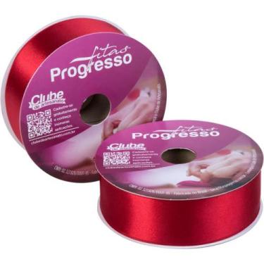 Imagem de Fita de Cetim 38MM 50M Vermelho 209 - Fitas Progresso
