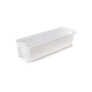 Imagem de Cesta Organizadora Empilhável Retangular Trama 920 ml Plasútil