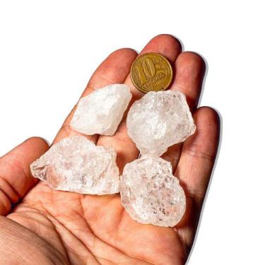 Imagem de Kit 4 Topázio Branco 30 a 40mm Bruto Natural Pedra de 2025 - Cristaisd