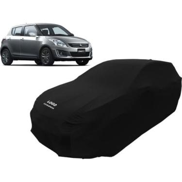 Imagem de Capa De Tecido Para Proteção Carro Suzuki Swift Luxo - Mz, Preta