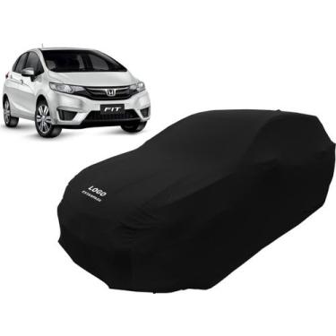 Imagem de Capa De Tecido Helanca Lycra Para Honda Fit Cor Preta - Mz, Preta