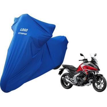 Imagem de Capa De Moto Honda NC 700X 750X De Tecido Com Elasticidade - Mz, Azul