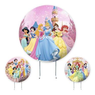 Imagem de Painel de Festa Princesas , Painel Redondo, Painel de Festa Redondo, S