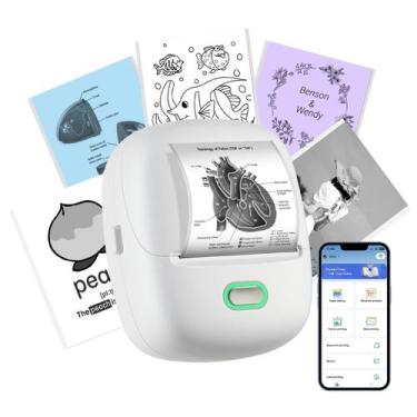 Imagem de Impressora de Adesivos Térmica Portátil ORGSTA S002 com Bluetooth