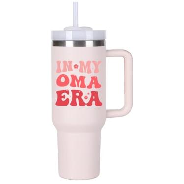 Imagem de momocici Oma Gifts Ideas for Grandma.1,134 g In My Oma Era Tumbler with Handle. Oma Gift.Oma Cup.Oma Tumblers.1,134.0 g Aniversário Natal Dia das Mães Copos Presentes para Oma.