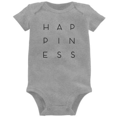 Imagem de Body Bebê Happiness - Foca na Moda, Cinza, GG