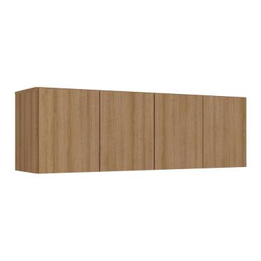 Imagem de Armário De Lavanderia Aéreo Multiuso 4 Portas Multimóveis Mp5042 Rustic Rustic