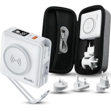 Imagem de Banco de potência pwr Travel pro 5 em 1 20 W usb-c 10.000 mAh