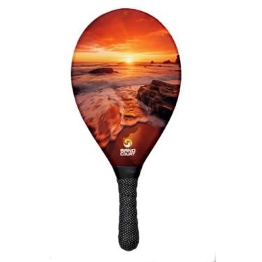 Imagem de Raquete de Frescobol Profissional Fibra Sand Court - Por do Sol (344-366g)