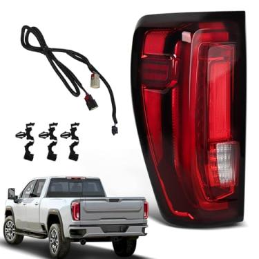 Imagem de KNSPEC Luzes traseiras de LED compatíveis com GMC Sierra 1500/2500 HD/3500 HD 2019-2024 Conjunto de luz traseira de luz traseira GM2800310 86820473 84968740 (19-24Sierra 1500LED lado esquerdo do