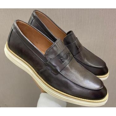 Imagem de Sapato Social Oxfords Couro Legítimo Forro Palmilha Tendência Populari