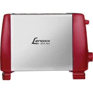 Imagem de Torradeira Elétrica Lenoxx Inox Red PTR203 com 6 Níveis de Temperatura