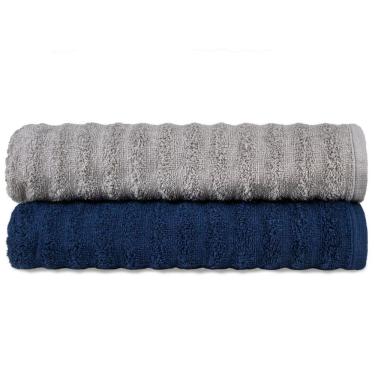 Imagem de Kit 2 Toalhas Banhão Gigante Super Absorção Macia - Ocean - Kit 2