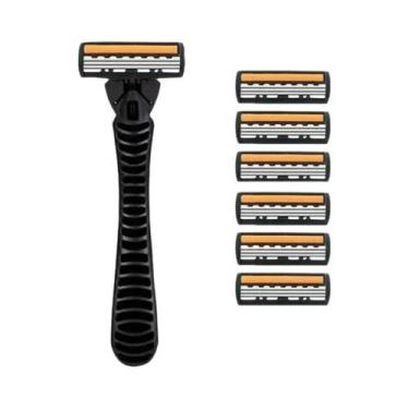 Imagem de Navalha De Segurança De Aço Inoxidável Premium, Saco De Barbear De 3 C