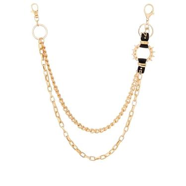 Imagem de Sacina Corrente corporal de calça dourada em camadas