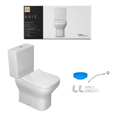 Imagem de Kit Bacia C/ Caixa Acoplada Axis Branco 3/6 Lts+ Instalacao + Assento 