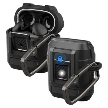 Imagem de Spigen Lock Fit Capa projetada para Google Pixel Buds 2a (2025) - Preto Fosco