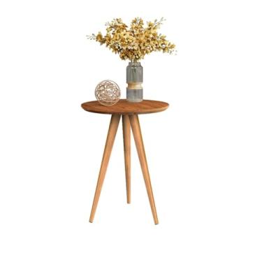 Imagem de Conjunto de Mesas para Sala Classic Sofá Redonda com Pés Palito Decoração(APOIO UNITARIO - FREIJÓ)