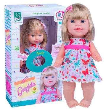 Imagem de Boneca Graziela Fala 60 Frases Ensina Cores Números Formas - Super Toy