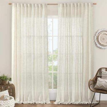 Imagem de Cortinas LAMIT Extra Wide Linen para quarto 70x210cm 2 painéis