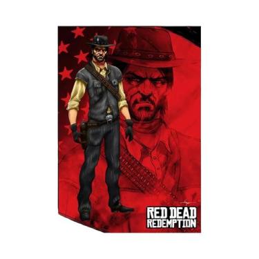 Imagem de Pôster De Arte Retrô Red Dead Redemption 2 Placa De Metal Decorativa P