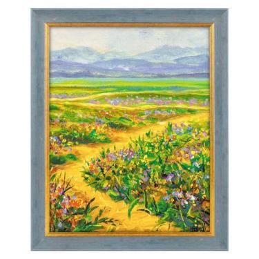 Imagem de Porta-retratos Golden State Art 28x35cm com acabamento vintage ornamen