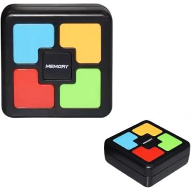 Imagem de Brinquedo Infantil Jogo da Memória Eletrônico Portátil Luzes e Sons Coloridos Educativo Interativo para Crianças Desenvolvimento Cognitivo Coordenação Motora Diversão Familiar