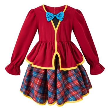 Imagem de LATOBREATH Kids Girl Halloween Talk Tea Party Costume Princess Dress Wonder Outfit（7-8Y）