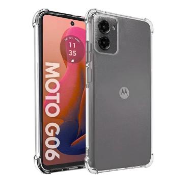 Imagem de Capa Capinha Antishock Reforçada Transparente Para Motorola Moto G06 / G06 Power