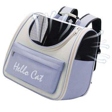 Imagem de Mochila Bolsa Transporte Gato Cachorro Pet Animais Estimaçao Domesticos Bolso Ventilado