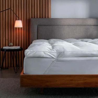 Imagem de Pillow Top Casal Intense Gold 100% Algodão Branco Buddemeyer