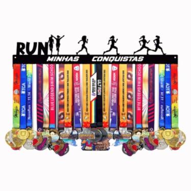 Imagem de Melhor Porta Medalhas Até 100 Medalhas Suporte Grande Parede