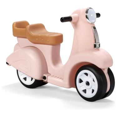 Imagem de Moto Infantil Vintage de Empurrar, Desenvolve Equilíbrio com 4 Rodas, 1,5 a 4 Anos, Step2, Rosa