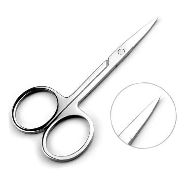 Imagem de Tesoura De Inox Cortador De Unhas Gel Natural Fibra Acrilico