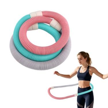 Imagem de Fukaisu Bambolê Silencioso e Pesado, Confortável Cintura Design Bambolê Pesado Ferramenta de Fitness Portátil para Adultos Treino de Core em Casa Queima Gordura(1.4 kg)