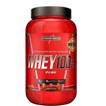 Imagem de Proteína Concentrada Integralmedica Whey 100% Pure 900g Pote - Integra